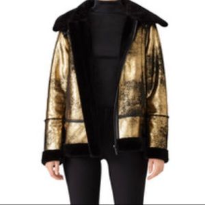 Avec les filles Metallic foil faux jacket